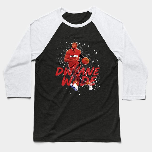 Dwayne Wade Baseball T-Shirt by edbertguinto